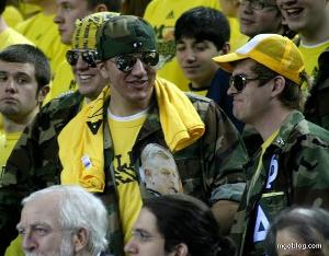 Me along with my brothers in Beilein's Battalion during Michigan's basketball games