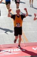 Finishing the 2011 Chicago Marathon
